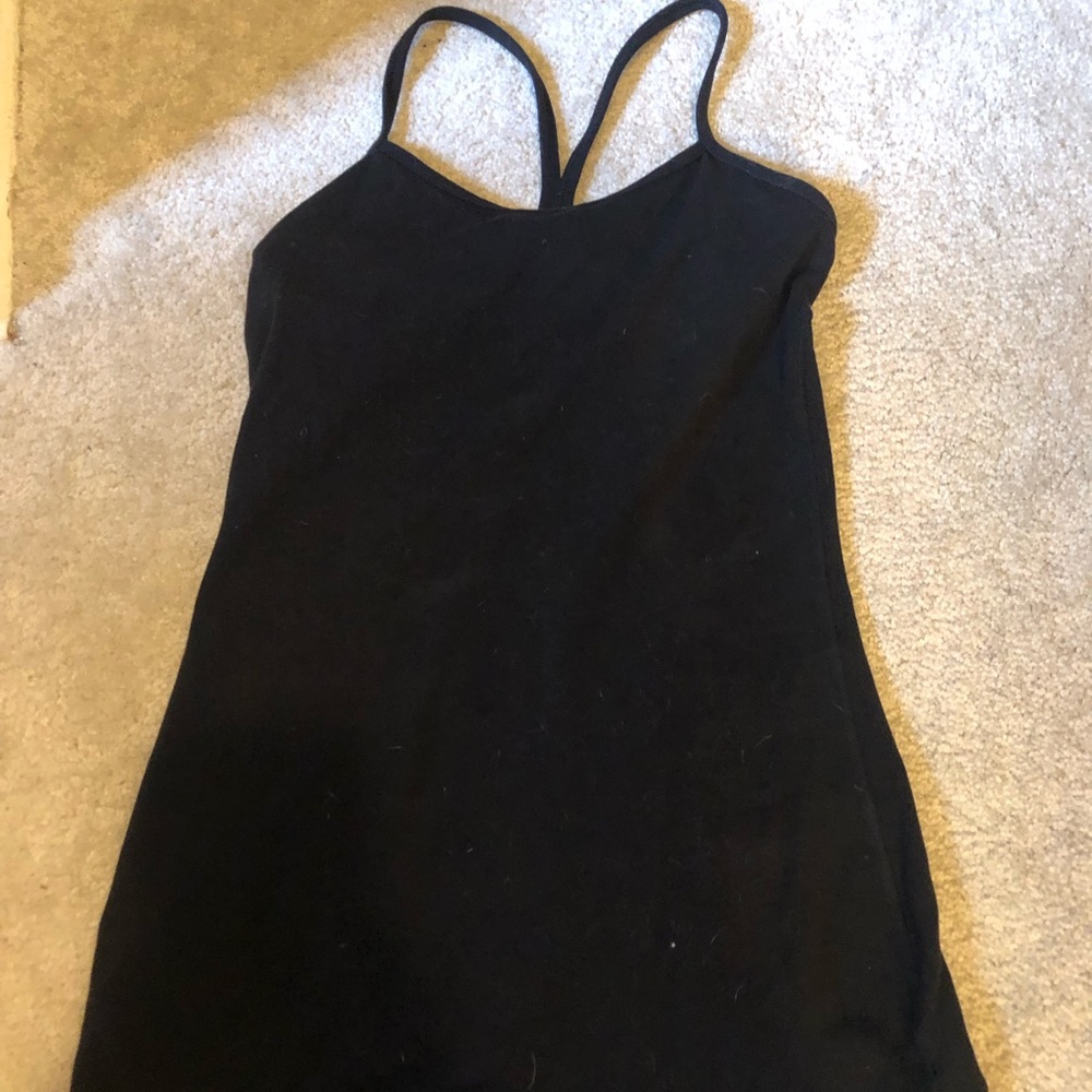 Lululemon black power y tank - size 4